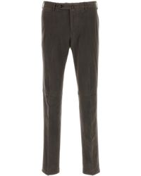 PT Torino - Charcoal Stretch Modal Blend Pant - Lyst