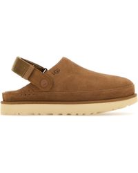 UGG - Camel Suede Goldenstar Slippers - Lyst