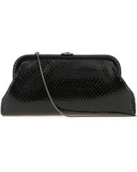 Jimmy Choo - Clutch Skylar in pelle nera - Lyst