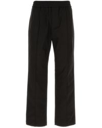 Valentino Garavani - Black Stretch Cotton Pant - Lyst