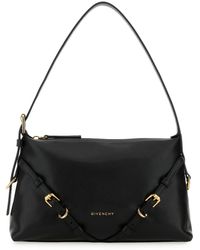 Givenchy - Borsa a spalla Voyou mini in pelle nera - Lyst