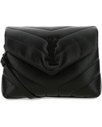 Saint Laurent - Borsa a tracolla Loulou toy in pelle nera - Lyst