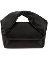 JW Anderson - Black Leather Mini Twister Handbag - Lyst