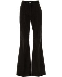 Ferragamo - Salvatore Dark Corduroy Flared Pant - Lyst