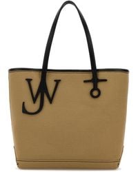 JW Anderson - Beige Canvas Small Anchor Bucket Bag - Lyst