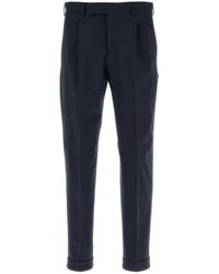 PT Torino - Pantalone in lana stretch blu navy - Lyst