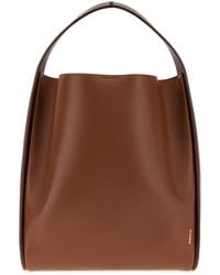 Jil Sander - Caramel Leather Pivot Bucket Bag - Lyst