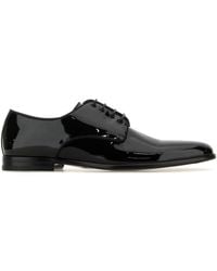 Dolce & Gabbana - Scarpe stringate Raffaello in pelle nera - Lyst