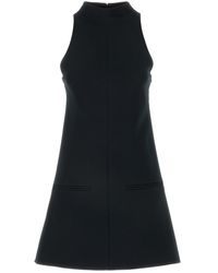 Courreges - Short Twill Dress With A Mock Turtleneck - Lyst