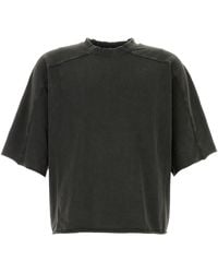 Entire studios - T-shirt oversize in cotone grafite - Lyst