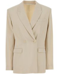 Isabel Marant - Sand Crepe Oversize Calie Blazer - Lyst
