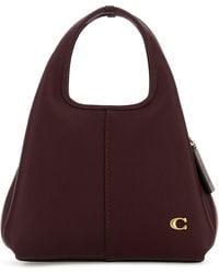 COACH - Borsa a mano Lana 23 in pelle vinaccia - Lyst