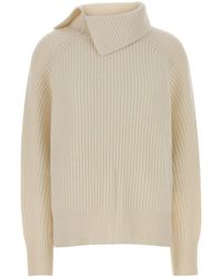 Loulou de Saison - Maglione Cecil in cashmere avorio - Lyst