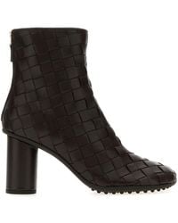 Bottega Veneta - Stivaletti Atomic in pelle testa di moro - Lyst