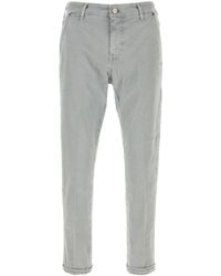PT Torino - Pantalone in cotone stretch grigio - Lyst