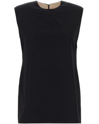 Carven - Black Wool Tank Top - Lyst