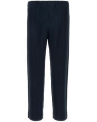 Homme Plissé Issey Miyake - Homme Plisse' Issey Miyake Midnight Polyester Pant - Lyst