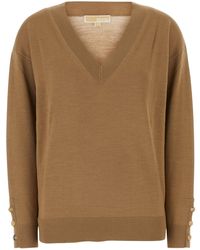MICHAEL Michael Kors - Camel Wool Sweater - Lyst