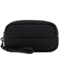 Gucci - Clutch in tela nera - Lyst