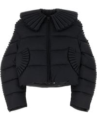RAXXY - Black Nylon Oversize Down Jacket - Lyst