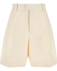 Jil Sander - Ivory Cotton Bermuda Shorts - Lyst