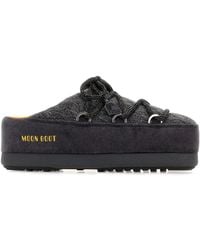 Moon Boot - Dark Grey Fabric X Guest In Residence Evx Slippers - Lyst