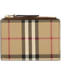 Burberry - Printed Canvas Wallet - Lyst