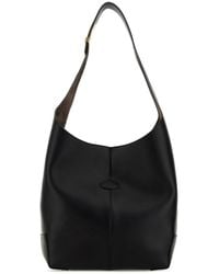 Tod's - Leather Tod S Di Bag Folio Bucket Bag - Lyst