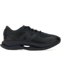 Junya Watanabe - Black Synthetic Leather And Fabric Man X New Balance Sneakers - Lyst