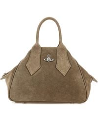 Vivienne Westwood - Dove Grey Suede Small Yasmine Handbag - Lyst