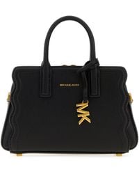 MICHAEL Michael Kors - Black Leather Leila Handbag - Lyst