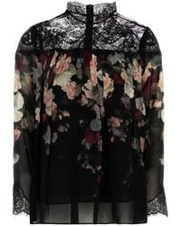 Zimmermann - Blusa Hypnotic in crepe stampato - Lyst