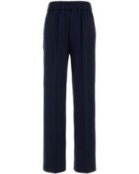 Moncler - Navy Blue Stretch Nylon Blend Pant - Lyst
