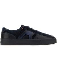 Santoni - Lace Up Sneakers - Lyst