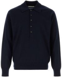 Dries Van Noten - Navy Blue Wool Muano Sweater - Lyst