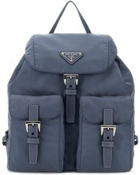 Prada - Zaino piccolo in Re-nylon ceruleo - Lyst