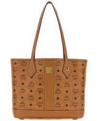MCM - Printed Canvas Liz Vi Shopping Bag - Lyst