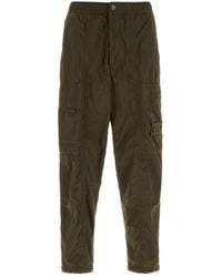 Stone Island - Olive Green Nylon Cargo Pant - Lyst