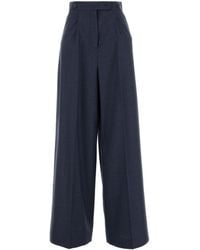 Givenchy - Wool Palazzo Pant - Lyst