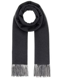Prada - Sciarpa in cashmere antracite - Lyst