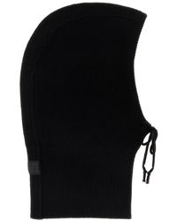 MM6 by Maison Margiela - Black Wool Blend Balaclava - Lyst