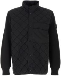 Stone Island - Black Nylon Jacket - Lyst