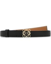 Loewe - Cintura in pelle nera - Lyst