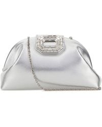 AMINA MUADDI - Metal Camelia Clutch - Lyst