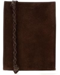 Jil Sander - Suede Small Tangle Shoulder Bag - Lyst