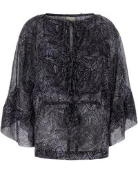 Isabel Marant - Printed Silk Tekia Blouse - Lyst