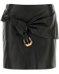 Versace - Leather Mini Skirt - Lyst