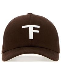 Tom Ford - Chocolate Cotton Baseball Cap - Lyst