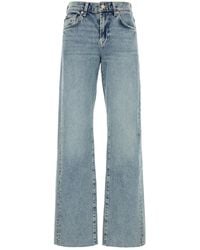 7 For All Mankind - Stretch Denim Tess Wide-leg Jeans - Lyst