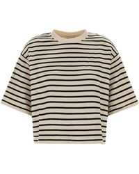 Anine Bing - T-shirt Myers in misto cotone ricamato - Lyst